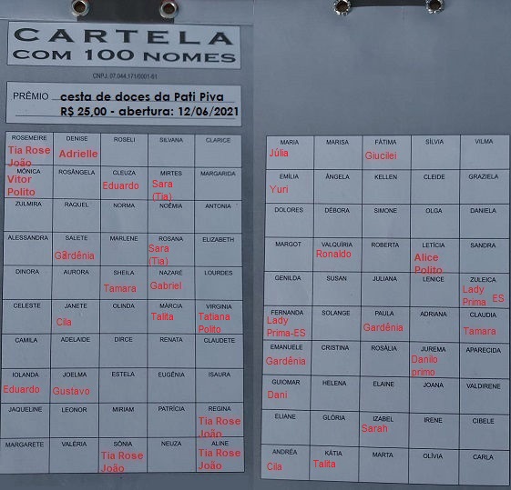 Escolha um nome e envie no whats